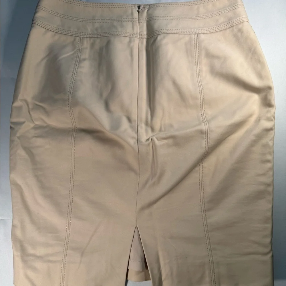 White House Black Market Beige Pencil Skirt 20” long